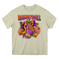 Mossy Basketball life afro girl sneakers Heavy Core Tee - RanaPortraitStore