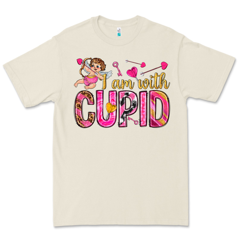 I Am With Cupid I Am With Cupid Valentine's Day Premium Tee by HowdyJamesFarm | Teevron