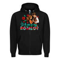 Black where is my romeo Zipper Hoodie - AdoDesignShop