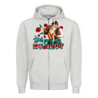 Dove Grey where is my romeo Zipper Hoodie - AdoDesignShop