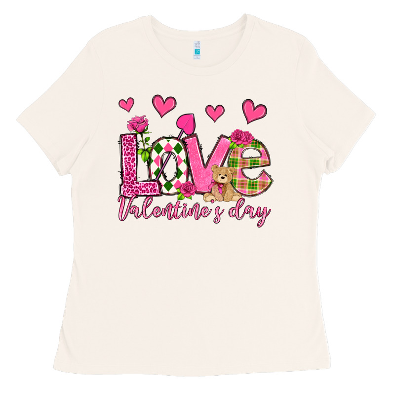 Love Valentine's Day Olivia Ladies Tee by OliviaCreatesArt | Teevron