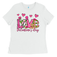 White love valentine's day olivia Ladies Tee - OliviaCreatesArt