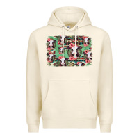 Tofu baby cow floral aztec background Premium Hoodie - Jasminsmagicworld