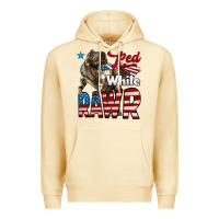 Pina Colada Red White Rawr Dinosaur T-Rex Premium Hoodie - LillyAllenDesigns
