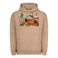 Pigment Burro Christmas coffee cups with Saint Bernard Urban Hoodie - RanaPortraitStore