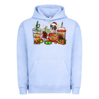 Pigment Grape Ice Christmas coffee cups with Saint Bernard Urban Hoodie - RanaPortraitStore