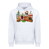 White Christmas coffee cups with Saint Bernard Urban Hoodie - RanaPortraitStore