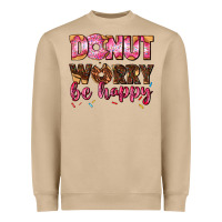 Mushroom donut worry be happy Heavyweight Sweatshirt - AdoDesignShop