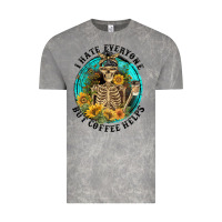Cloud Rock I Hate Everyone But Coffee Helps Vintage Tee - FaDigitalArtStudio