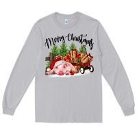 Moon Dust merry christmas pig Long Sleeve Tee - FaDigitalArtStudio