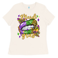 Bone mardi gras with  lip olivia Ladies Tee - OliviaCreatesArt
