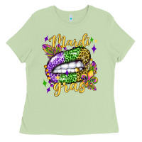 Matcha mardi gras with  lip olivia Ladies Tee - OliviaCreatesArt