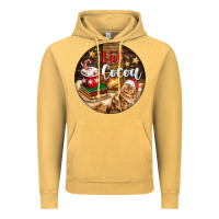 Vintage Mustard Hot Cocoa With Cat Vintage Hoodie - FaDigitalArtStudio