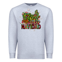 Heather Grey feliz navidad cactus Premium Sweatshirt - JahusDesignShop