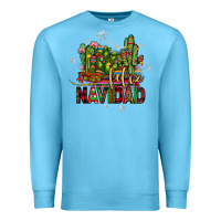 Ocean Blue feliz navidad cactus Premium Sweatshirt - JahusDesignShop