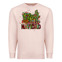 Pale Pink feliz navidad cactus Premium Sweatshirt - JahusDesignShop