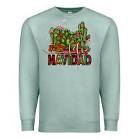 Seafoam feliz navidad cactus Premium Sweatshirt - JahusDesignShop