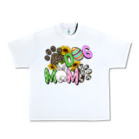 White Dog mom Easter Mother's Day Urban Heavy Tee - FaDigitalArtStudio