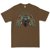 Cacao western rainbow with bison Premium Tee - RanaPortraitStore