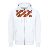 White leopar and cowhide with mistletoe Zipper Hoodie - AdoDesignShop