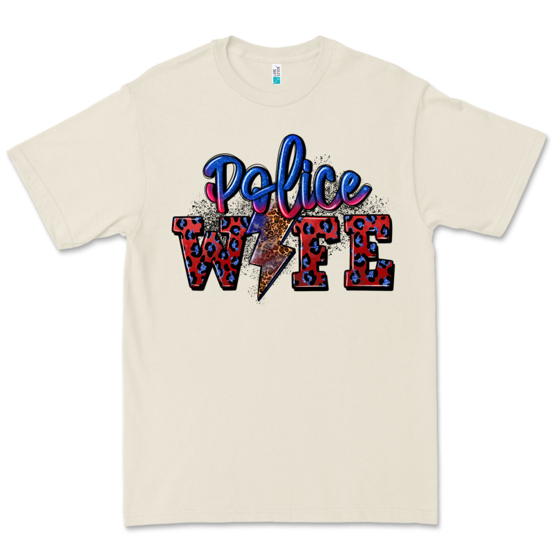 Police Wife With Lightning Bolt Premium Tee by CowGirlArtShop | Teevron