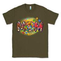 Army Green autism mom Classic Tee - CowGirlArtShop