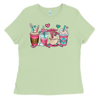 Matcha nurse coffee cups Ladies Tee - OliviaCreatesArt