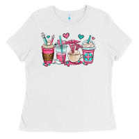 White nurse coffee cups Ladies Tee - OliviaCreatesArt