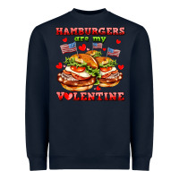 Navy hamburger are my valentine Heavyweight Sweatshirt - AdoDesignShop