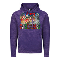 Cloud Purple Merry Christmas Santa Sleigh Vintage Hoodie - FaDigitalArtStudio