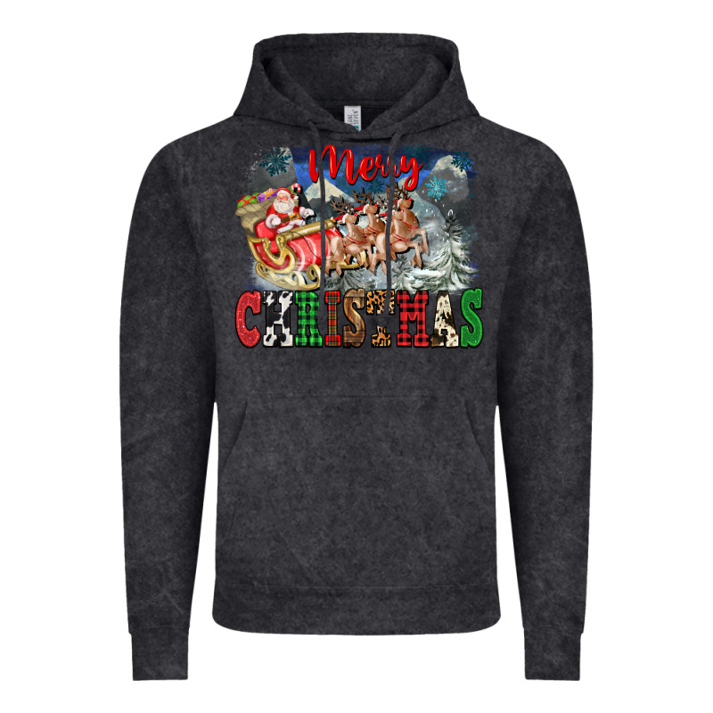 Merry Christmas Santa Sleigh Vintage Hoodie by FaDigitalArtStudio | Teevron