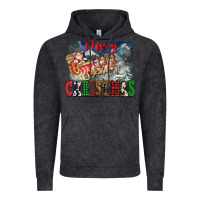 Vintage Black Merry Christmas Santa Sleigh Vintage Hoodie - FaDigitalArtStudio