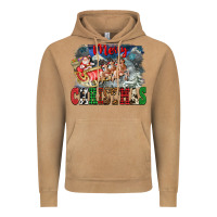 Vintage Camel Merry Christmas Santa Sleigh Vintage Hoodie - FaDigitalArtStudio