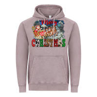 Vintage Zinc Merry Christmas Santa Sleigh Vintage Hoodie - FaDigitalArtStudio
