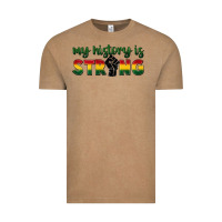 Vintage Coffee My history is strong Vintage Tee - FaDigitalArtStudio