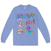 Colony Blue birthday girl Long Sleeve Tee - BundleAndBundleShop