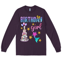 Plum birthday girl Long Sleeve Tee - BundleAndBundleShop