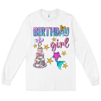 White birthday girl Long Sleeve Tee - BundleAndBundleShop