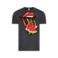 Vintage Black Watermelon Tongue Vintage Tee - Jasminsmagicworld