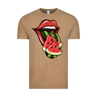 Vintage Coffee Watermelon Tongue Vintage Tee - Jasminsmagicworld
