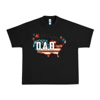 Black All american dad Urban Heavy Tee - FaDigitalArtStudio