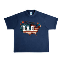 Navy All american dad Urban Heavy Tee - FaDigitalArtStudio