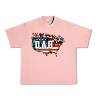 Salmon All american dad Urban Heavy Tee - FaDigitalArtStudio