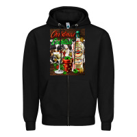 Black christmas cocktail martini  air freshener Zipper Hoodie - AdoDesignShop