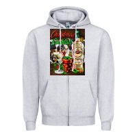 Heather Grey christmas cocktail martini  air freshener Zipper Hoodie - AdoDesignShop