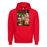 Red christmas cocktail martini  air freshener Zipper Hoodie - AdoDesignShop