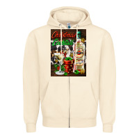 Sandshell christmas cocktail martini  air freshener Zipper Hoodie - AdoDesignShop