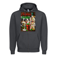 Smoke christmas cocktail martini  air freshener Zipper Hoodie - AdoDesignShop