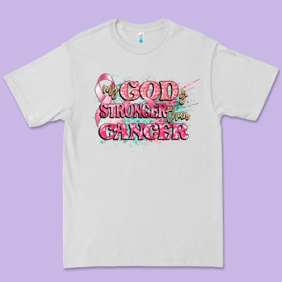 My God Is Stronger Than Cancer Premium Tee Designed By Cowgirlartshop