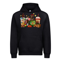 Black Christmas coffee cups with Labrador Urban Hoodie - RanaPortraitStore